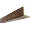 Ekena Millwork 2-Sided (L-beam) Riverwood Endurathane Faux Wood Ceiling Beam, Premium Aged, 4"W x 8"H  x 20'L BMRW2C0040X080X240ZD - alternate 1